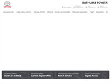 Tablet Screenshot of bathursttoyota.com.au